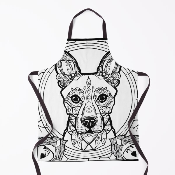 Item preview, Dog mandala coloring book page for meditation, relax, mindfulness designed and sold by UlfrGutheitrir.