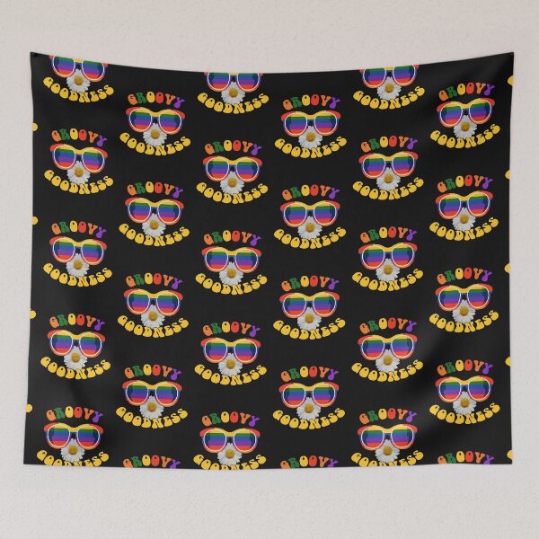 Item preview, Retro Never Dies Groovy Rainbows designed and sold by Cute & Sassy Custom Gifting Boutiques.