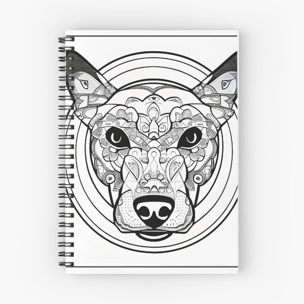 Item preview, Dog mandala coloring book page for meditation, relax, mindfulness designed and sold by UlfrGutheitrir.