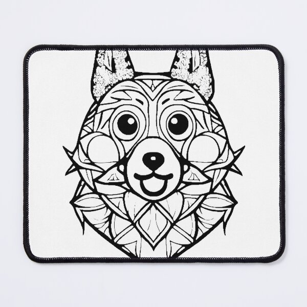 Item preview, Dog mandala coloring book page for meditation, relax, mindfulness designed and sold by UlfrGutheitrir.