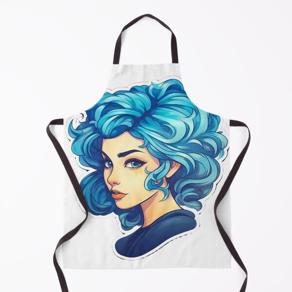 Item preview, Blue Hair Girl - Alexa designed and sold by AdiRemba.