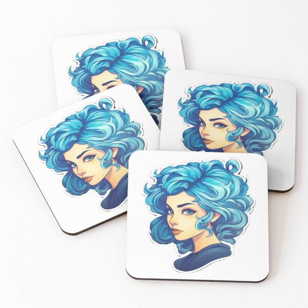Item preview, Blue Hair Girl - Alexa designed and sold by AdiRemba.