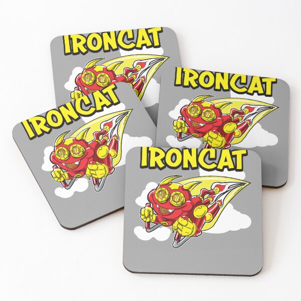 Item preview, Iron Cat rocketing through the sky designed and sold by eShirtLabs.