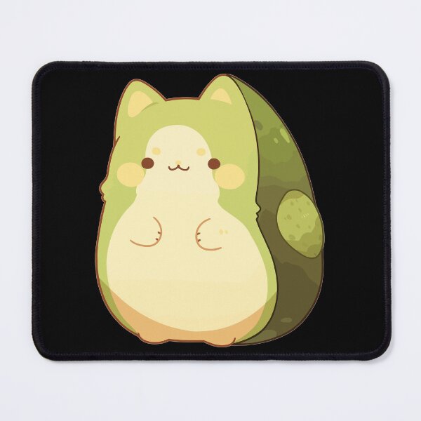 Item preview, Avocado Sweet Cat Sticker | Adorable Feline in Avocado Delight designed and sold by QualityQuest.