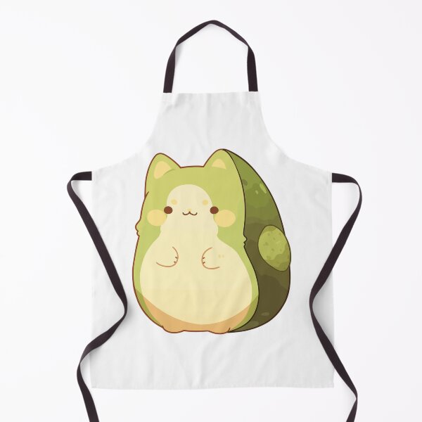 Item preview, Avocado Sweet Cat Sticker | Adorable Feline in Avocado Delight designed and sold by QualityQuest.