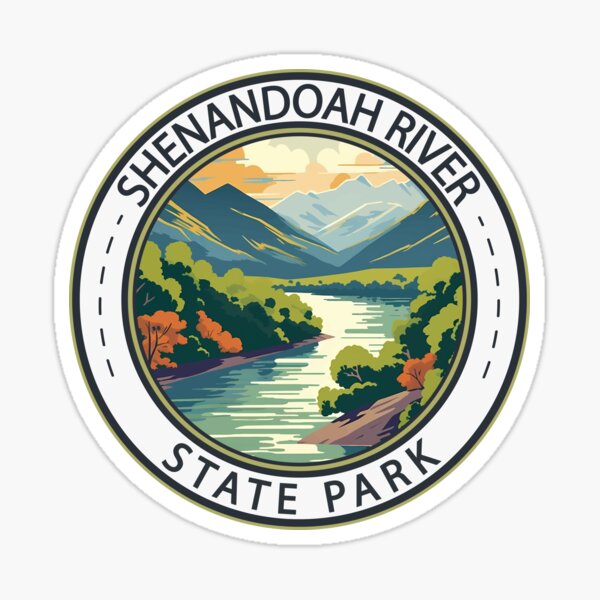 Vista previa del artículo con la obra «Insignia de Virginia del parque estatal del río Shenandoah», diseñado y vendido por KrisSidDesigns.