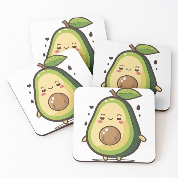 Item preview, Kawaii Avocado Sticker | Cute and Adorable Avocado Character designed and sold by QualityQuest.