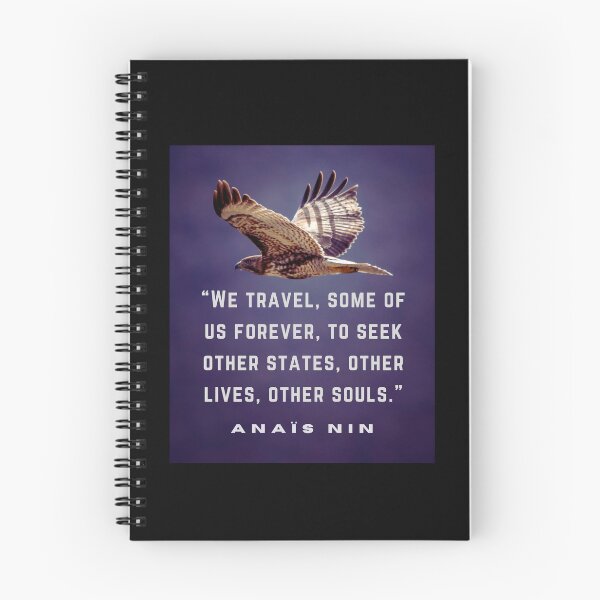 Item preview, Anaïs Nin quote: We travel, some of us forever.... designed and sold by artbleed.