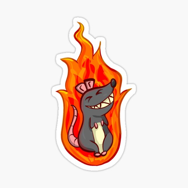 Fire Rat Sticker