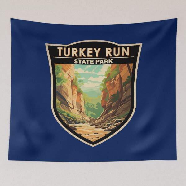 Item preview, Turkey Run State Park Indiana Badge designed and sold by KrisSidDesigns.