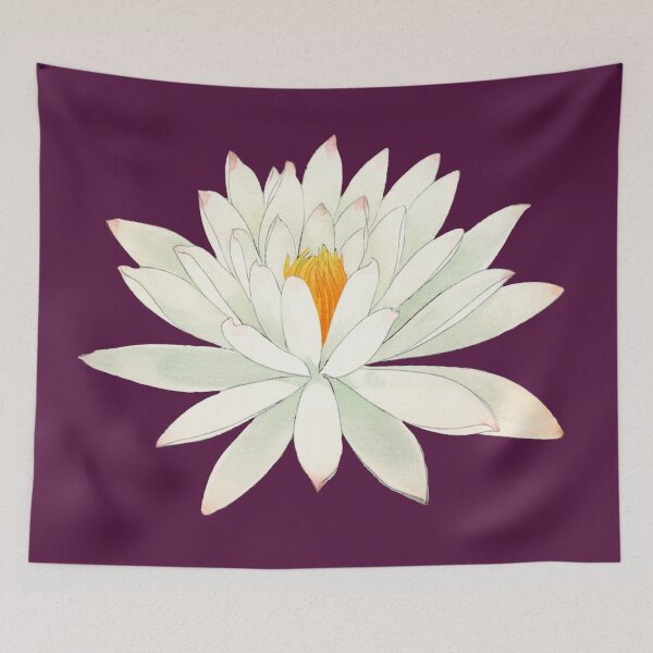 Item preview, Nymphaea lotus, part of a painting by Japanese artist Tanigami Kônan. designed and sold by MiowandMolly.