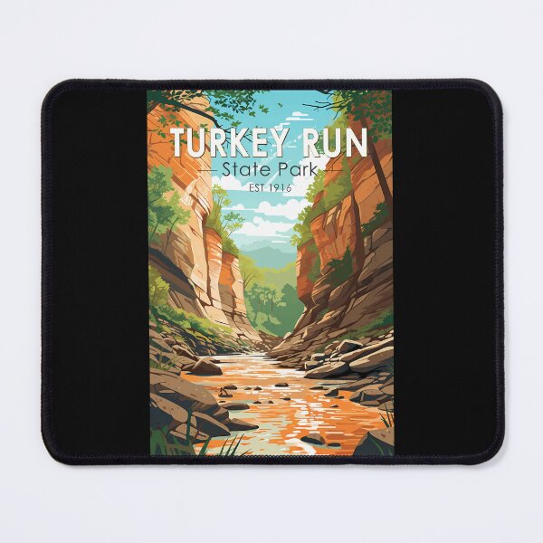 Item preview, Turkey Run State Park Indiana Travel Art Vintage designed and sold by KrisSidDesigns.