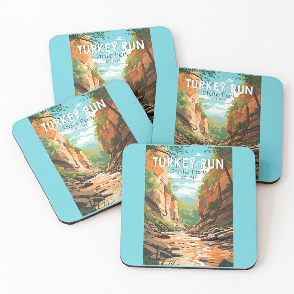 Item preview, Turkey Run State Park Indiana Travel Art Vintage designed and sold by KrisSidDesigns.