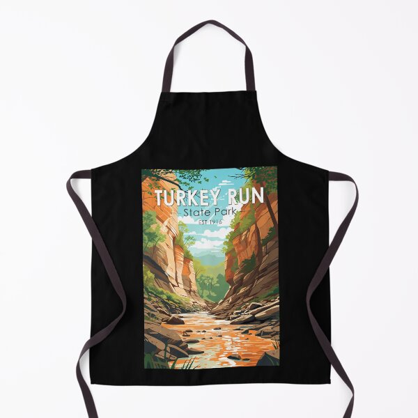 Item preview, Turkey Run State Park Indiana Travel Art Vintage designed and sold by KrisSidDesigns.
