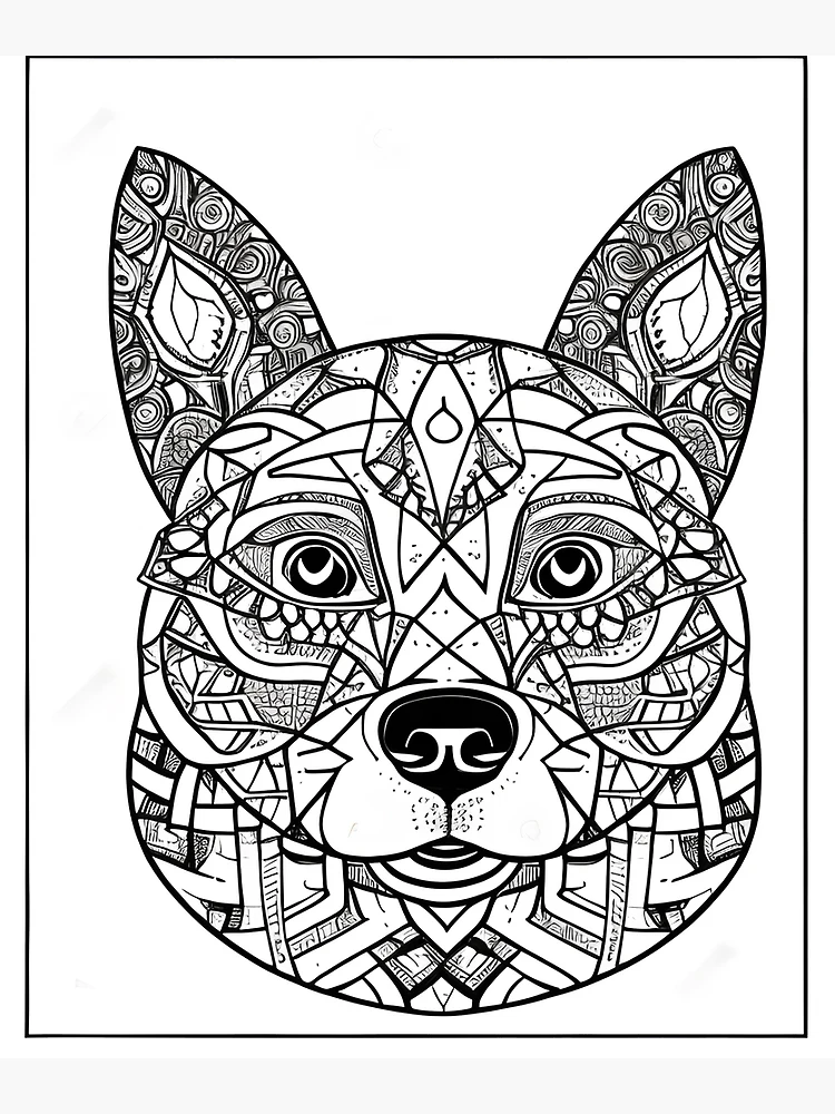 German Shepherd Coloring Book: Adult Coloring Book, Dog Lover Gifts, Mandala Coloring Pages [Book]