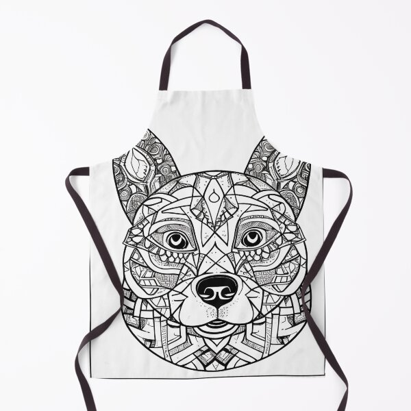 Item preview, Dog mandala coloring book page for meditation, relax, mindfulness designed and sold by UlfrGutheitrir.