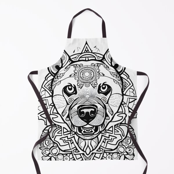 Item preview, Dog mandala coloring book page for meditation, relax, mindfulness designed and sold by UlfrGutheitrir.