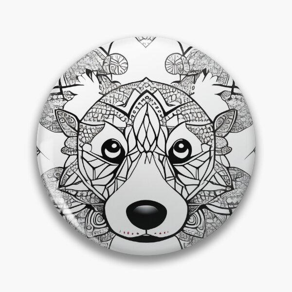 Item preview, Dog mandala coloring book page for meditation, relax, mindfulness designed and sold by UlfrGutheitrir.