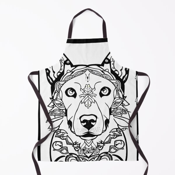 Item preview, Dog mandala coloring book page for meditation, relax, mindfulness designed and sold by UlfrGutheitrir.