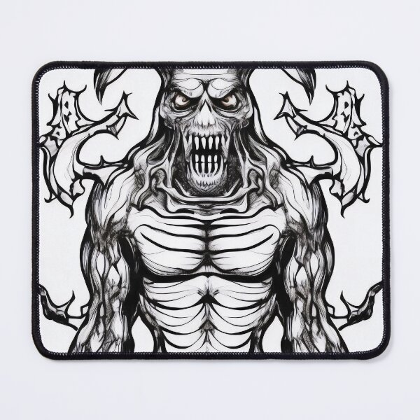 Item preview, Horror monster adult coloring book page for meditation, relax, mindfulness designed and sold by UlfrGutheitrir.