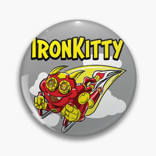 Item preview, Iron Kitty rocketing through the sky designed and sold by eShirtLabs.
