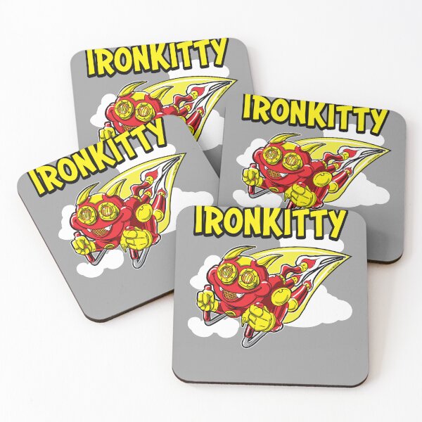 Item preview, Iron Kitty rocketing through the sky designed and sold by eShirtLabs.