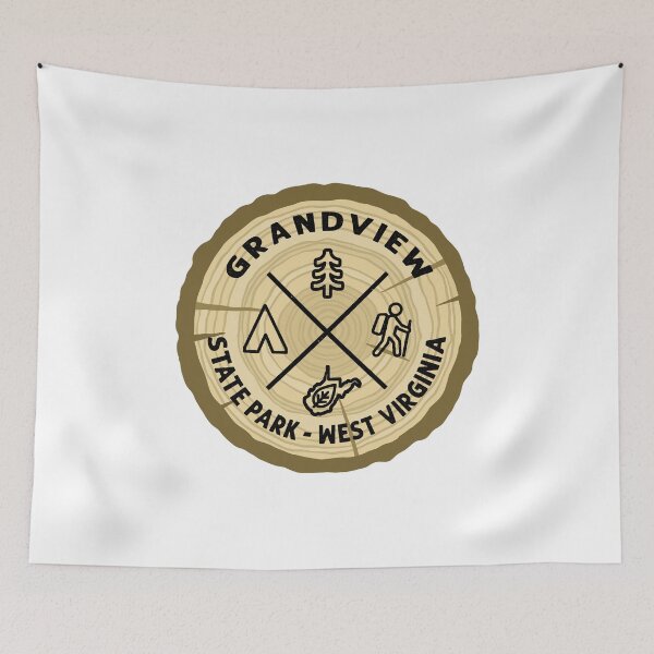 Item preview, Grandview State Park West Virginia Log Slice designed and sold by VanyaKar.