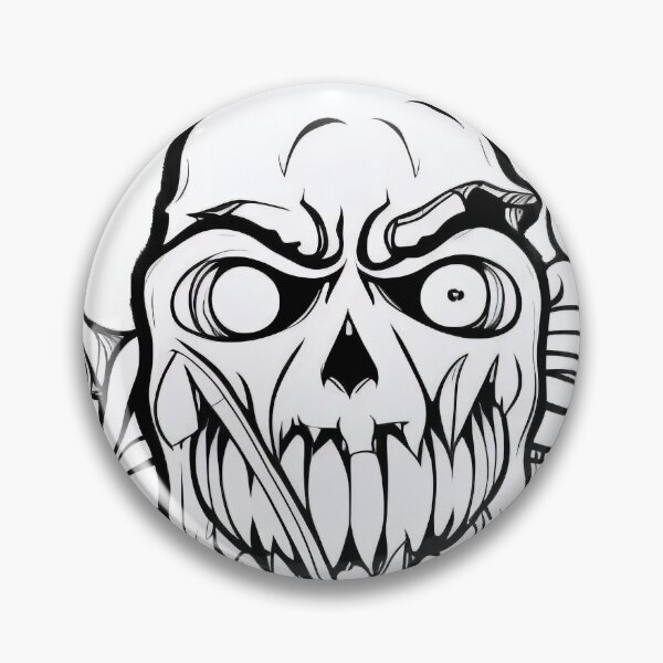 Item preview, Horror monster adult coloring book page for meditation, relax, mindfulness designed and sold by UlfrGutheitrir.