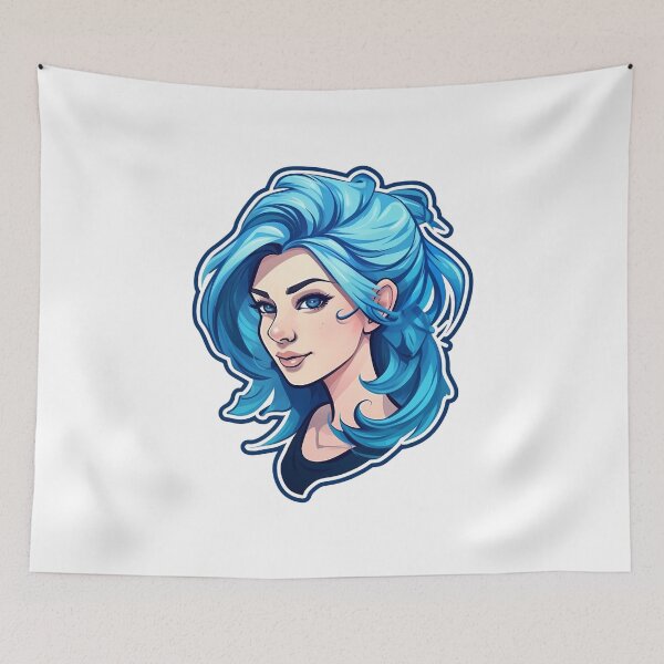 Item preview, Blue Hair Girl - Ellie designed and sold by AdiRemba.