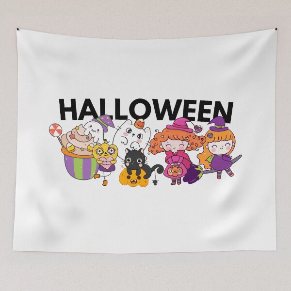 Item preview, Cute Halloween Characters, Funny Halloween Cartoons designed and sold by OFMdesigns.