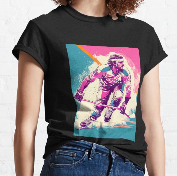 Retro Hockey Player Classic T-Shirt