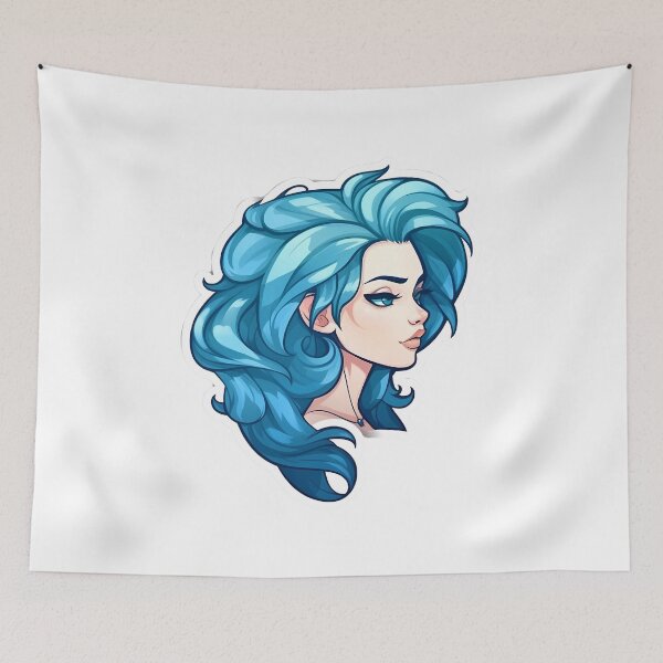 Item preview, Blue Hair Girl - Claire designed and sold by AdiRemba.