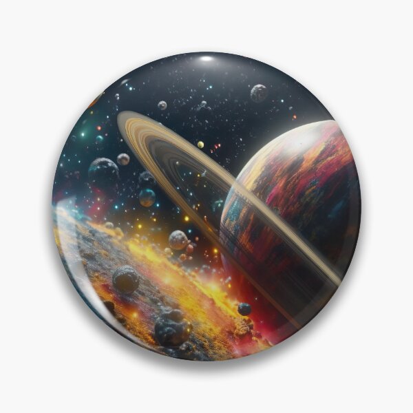 Item preview, Colorful planets in space - science fiction designed and sold by unknown-places.