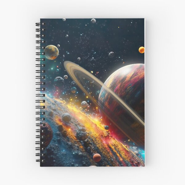 Item preview, Colorful planets in space - science fiction designed and sold by unknown-places.