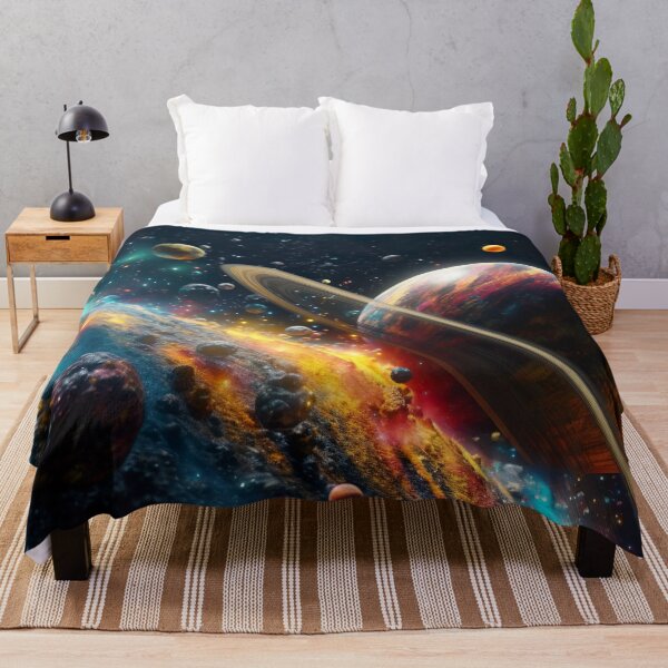 Item preview, Colorful planets in space - science fiction designed and sold by unknown-places.