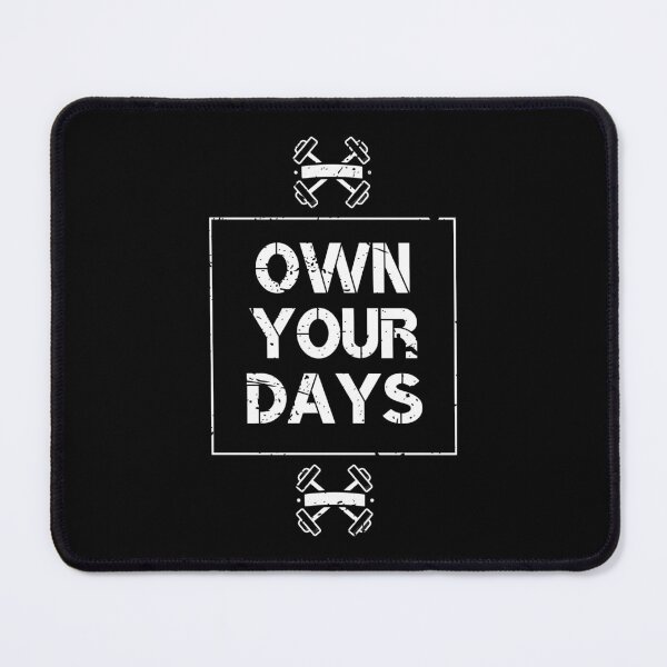 Item preview, OWN YOUR DAYS Workout Inspiration Motivational Saying Quote Lifting designed and sold by lesvalises.