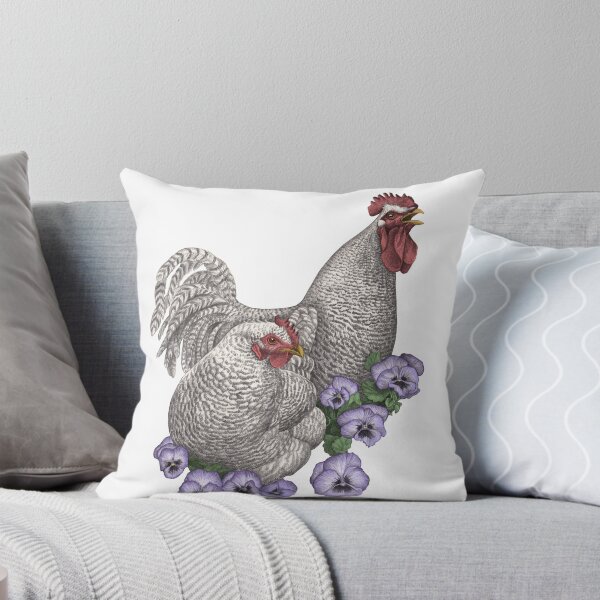 Item preview, Chicken and Rooster, in Pansies designed and sold by WendyBerry.