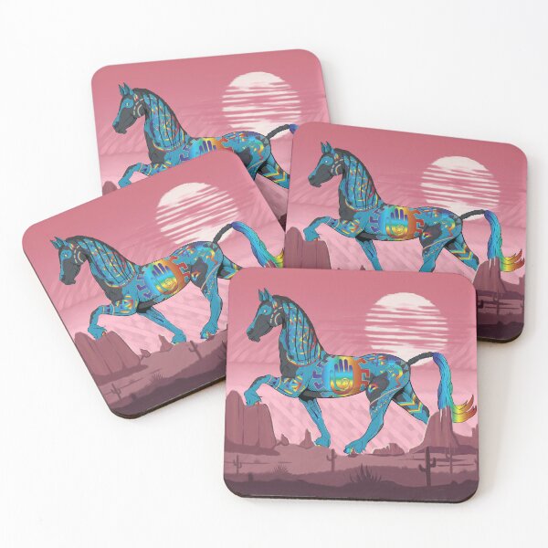 Item preview, Southwestern Rainbow horse designed and sold by Caummon Thread.