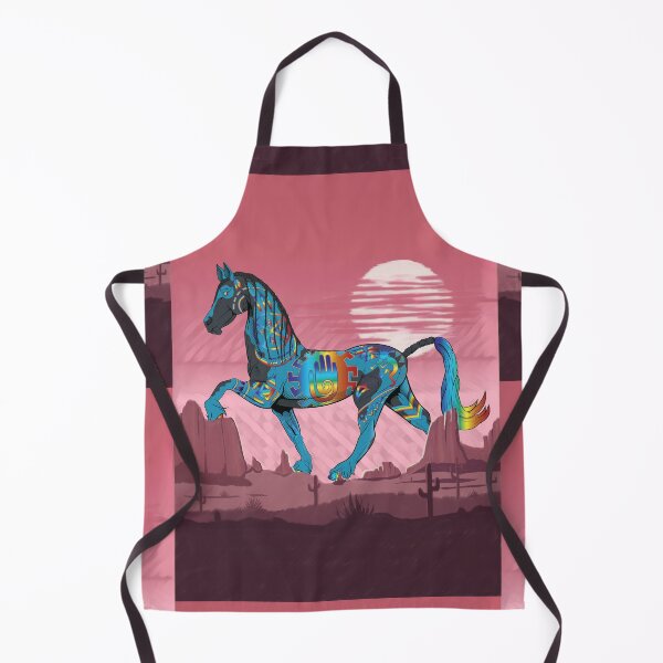 Item preview, Southwestern Rainbow horse designed and sold by Caummon Thread.