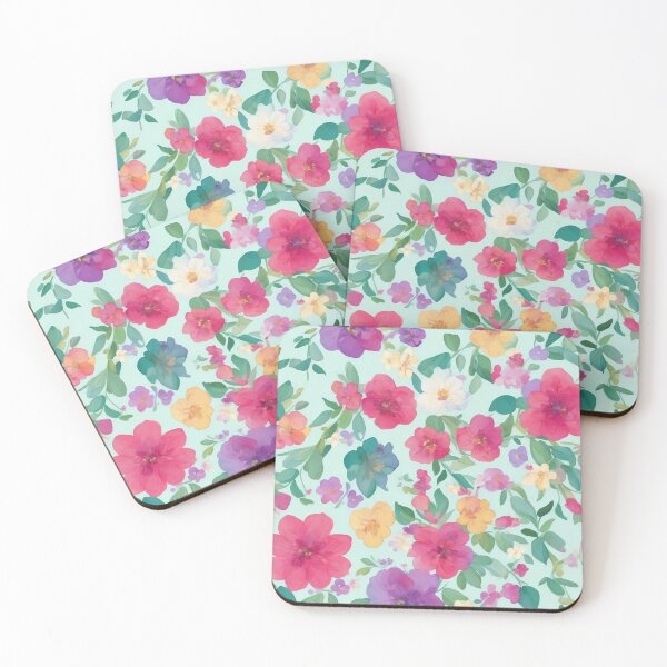 Item preview, water color flower pattern designed and sold by basitcv.