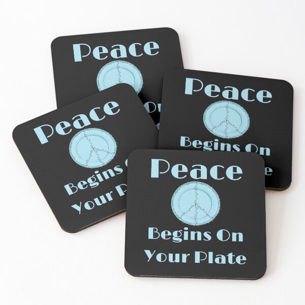 Item preview, Peace Begins On Your Plate Vegan Vegetarian Food Plants Herb designed and sold by MagicSD Designs.