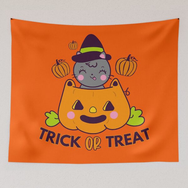 Item preview, Trick Or Treat, Halloween Cute Cat designed and sold by OFMdesigns.
