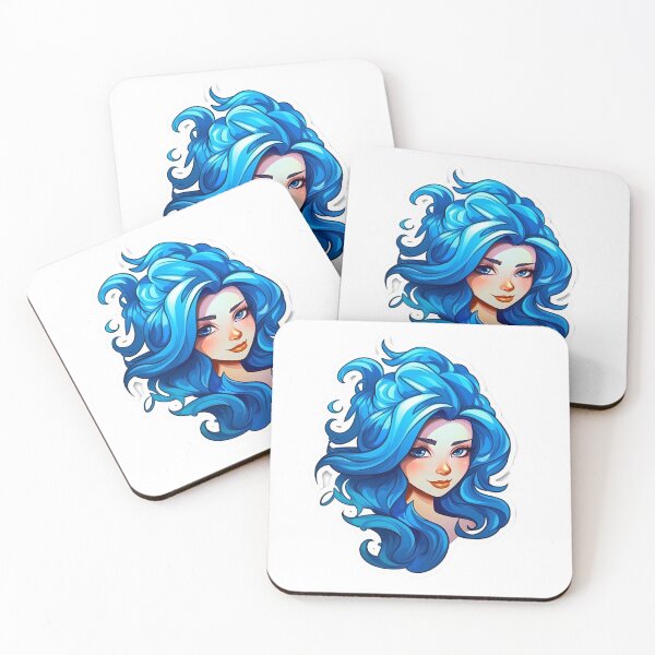 Item preview, Blue Hair Girl - Muriel designed and sold by AdiRemba.