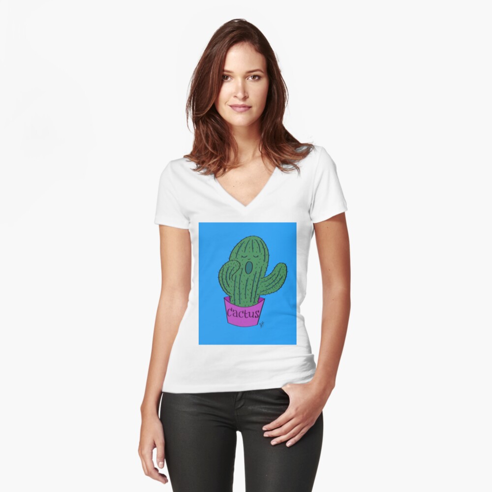 Item preview, Fitted V-Neck T-Shirt designed and sold by Shilissimo.