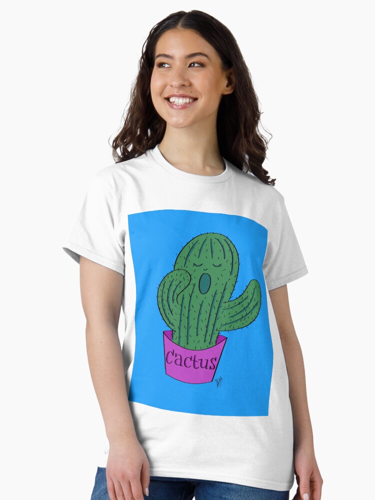Thumbnail 1 of 7, Classic T-Shirt, 'Cactus' designed and sold by Shilissimo.