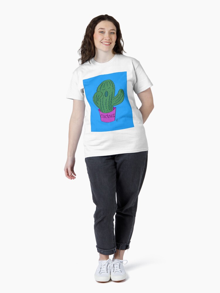 Thumbnail 4 of 7, Classic T-Shirt, 'Cactus' designed and sold by Shilissimo.