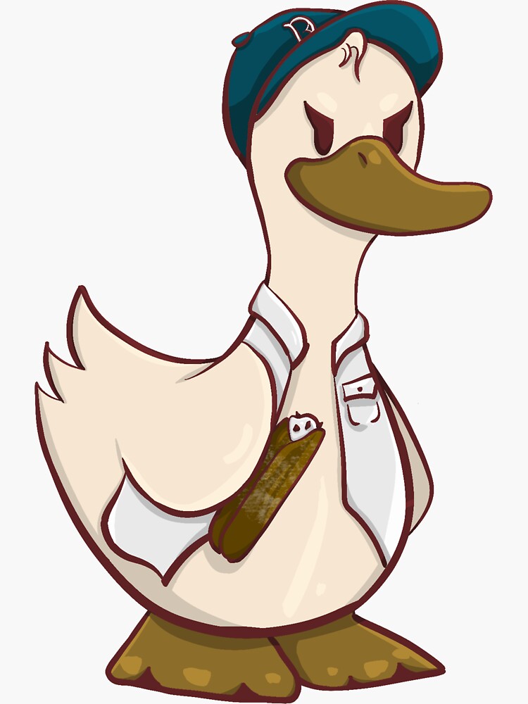 Thumbnail 3 of 3, Sticker, Cannoli Duck designed and sold by D00dleDucky.