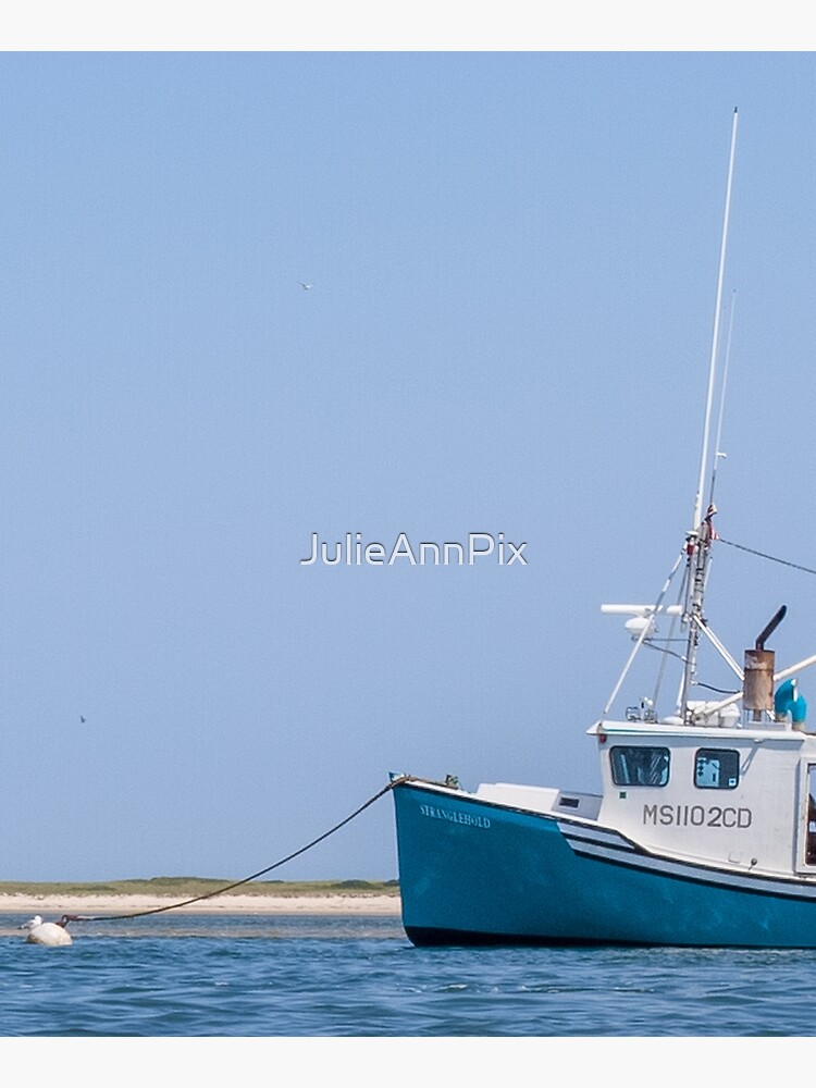 Chatham Landing Fishing Boat Mounted Print for Sale by