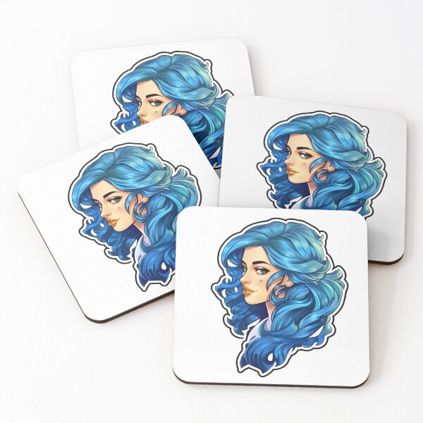 Item preview, Blue Hair Girl - Luciana designed and sold by AdiRemba.