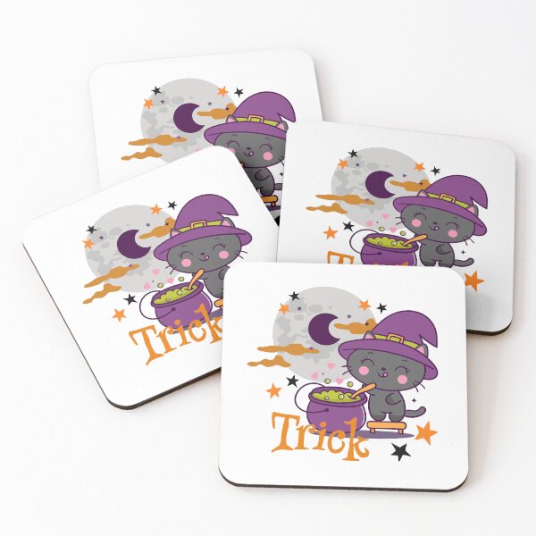 Item preview, Witchy Cat Preparing Mysterious Receipts for The Halloween designed and sold by OFMdesigns.